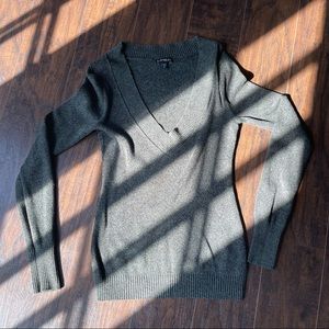 Express deep V neck sweater